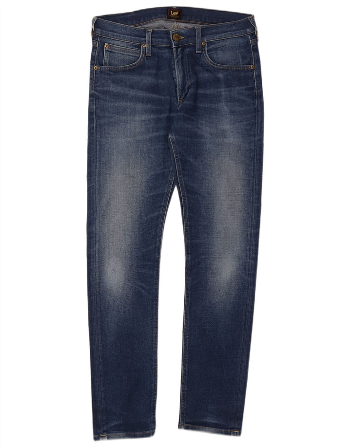 Lee Mens Luke Slim Jeans W30 L32 Blue Cotton