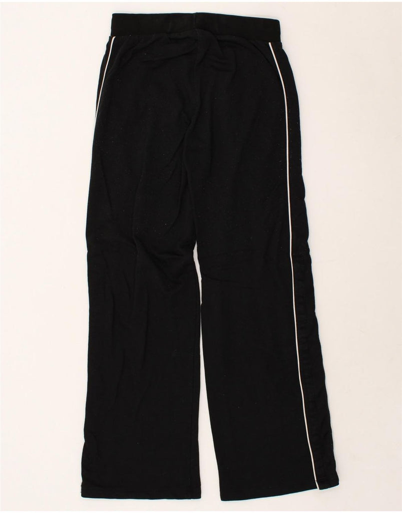 PUMA Womens Tracksuit Trousers UK 8 Small Black Cotton | Vintage Puma | Thrift | Second-Hand Puma | Used Clothing | Messina Hembry 