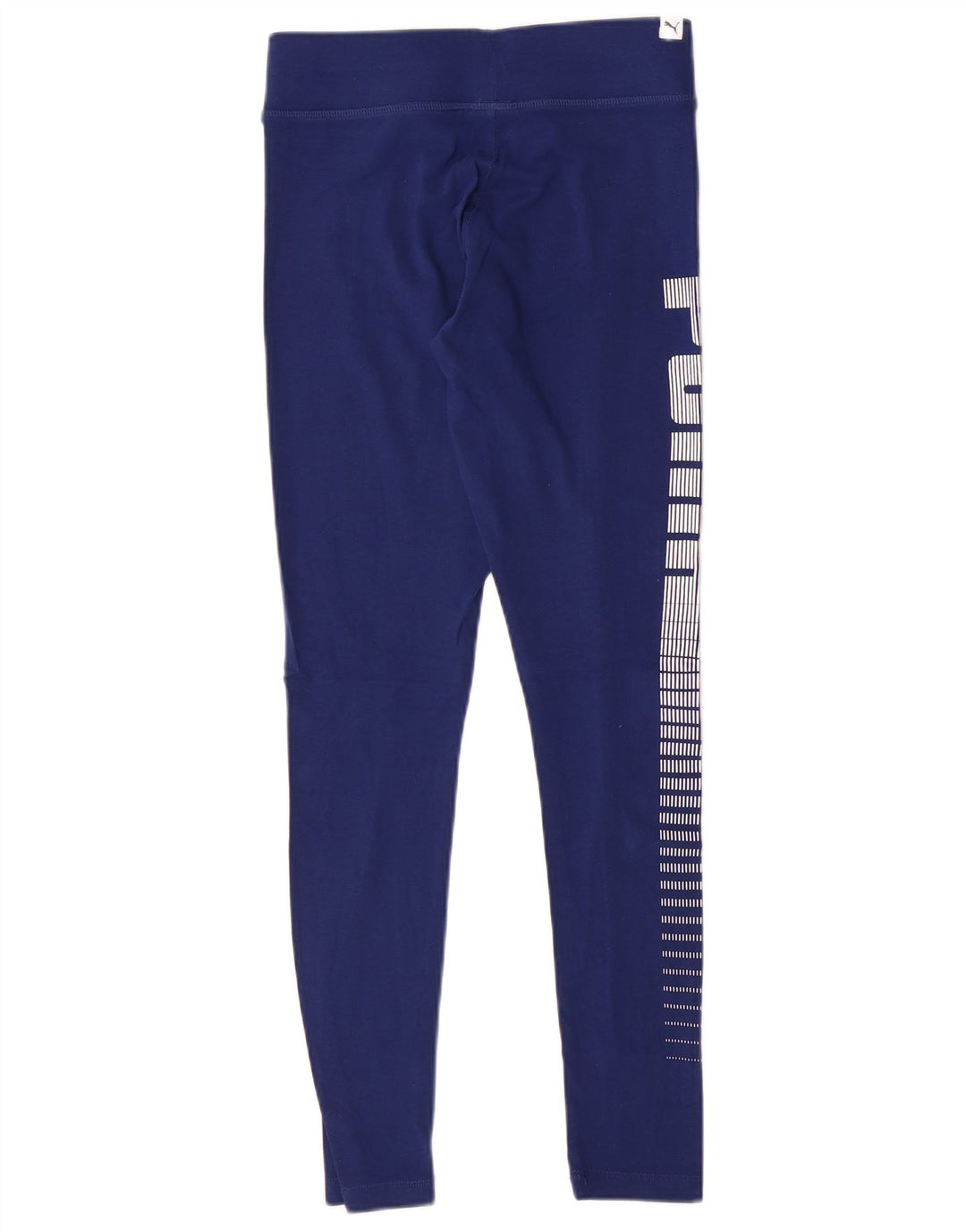 PUMA Womens Graphic Leggings UK 10 Small  Blue Cotton
