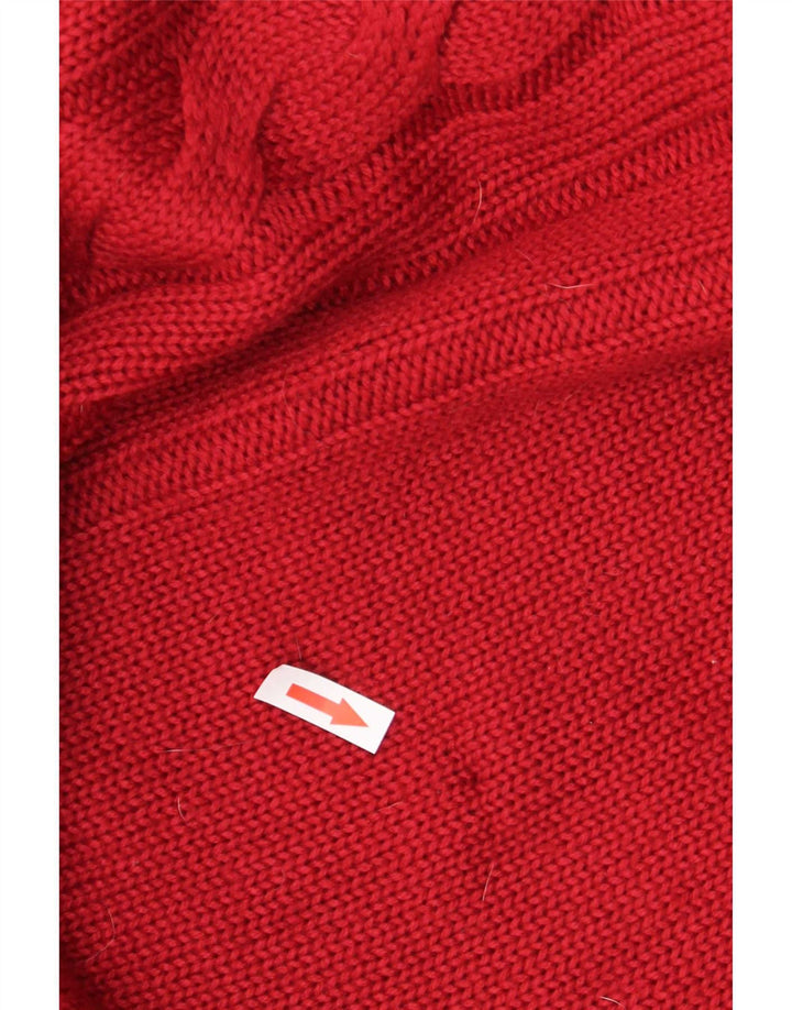 Daniel Hechter Mens Crew Neck Jumper Sweater 4XL Burgundy Wool