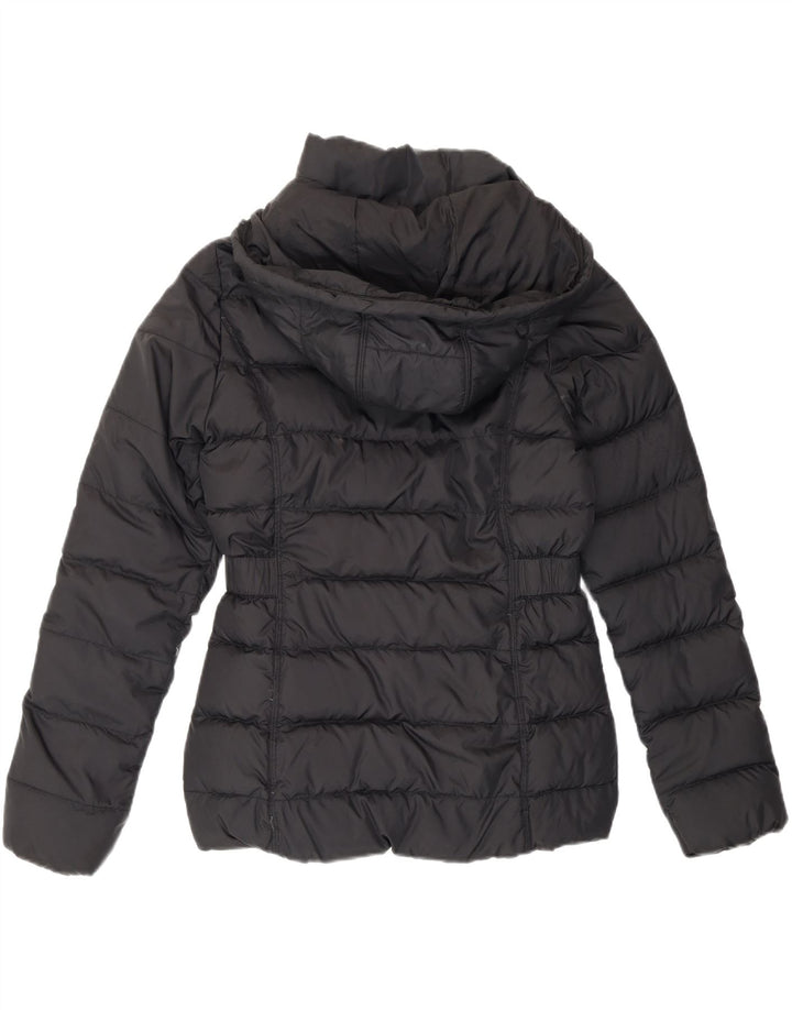 The North Face Womens Hooded Padded Jacket UK 10 Small Black Polyester