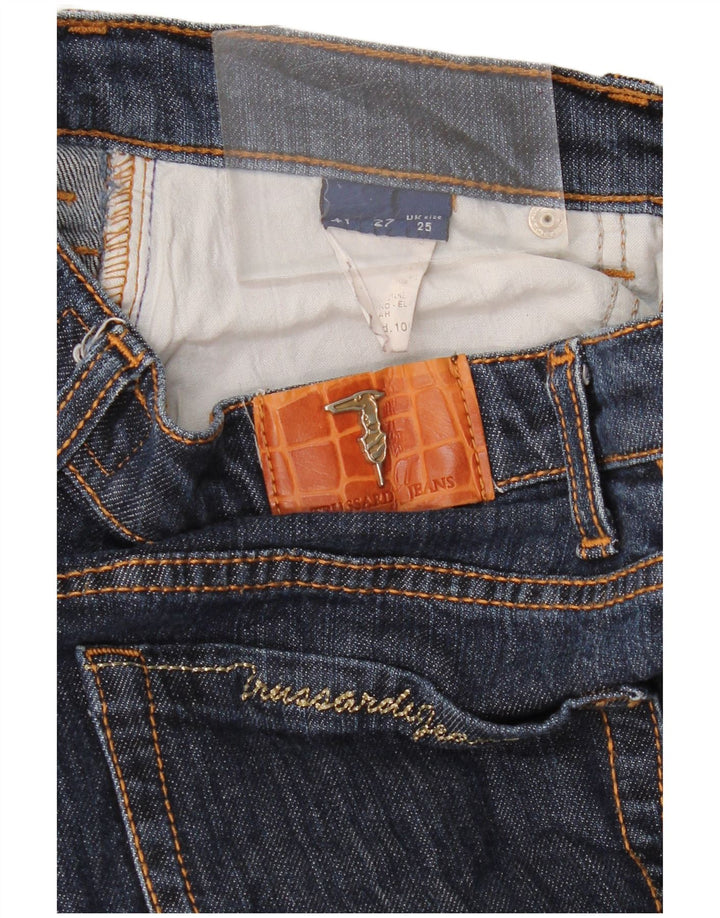 TRUSSARDI Womens Straight Jeans W25 L30 Navy Blue