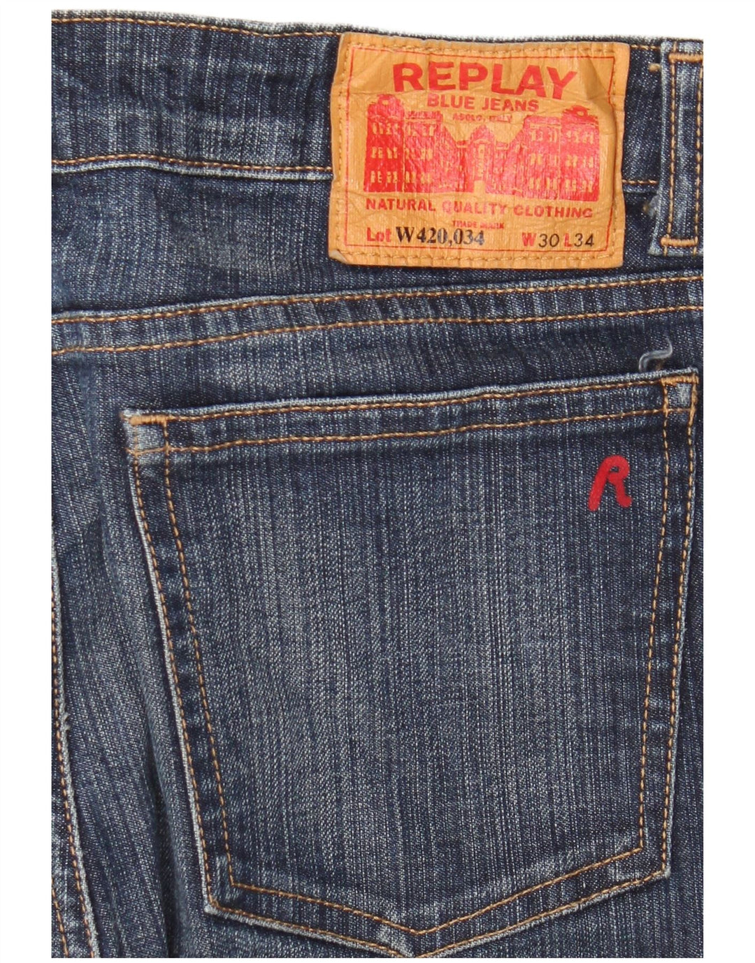 REPLAY Womens Bootcut Jeans W30 L28  Blue Cotton