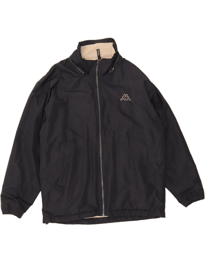 KAPPA Mens Reversible Jacket UK 36 Small Navy Blue Polyester Vintage Kappa and Second-Hand Kappa from Messina Hembry 