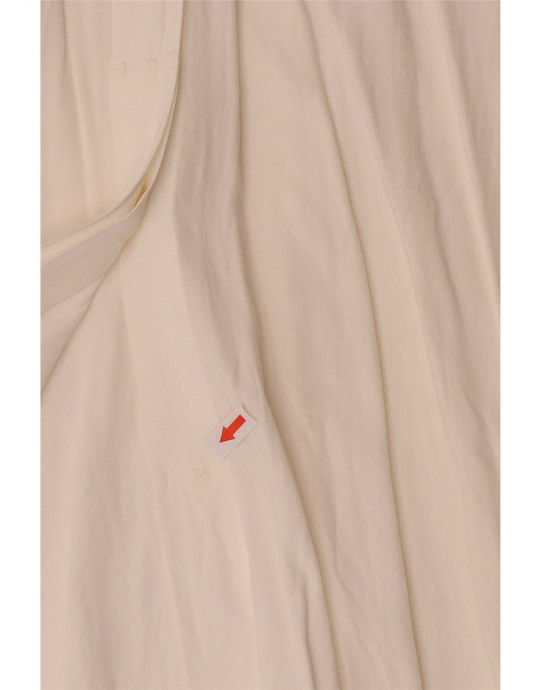 Benetton Womens Oversized Shirt Blouse IT 44 Medium Off White Viscose