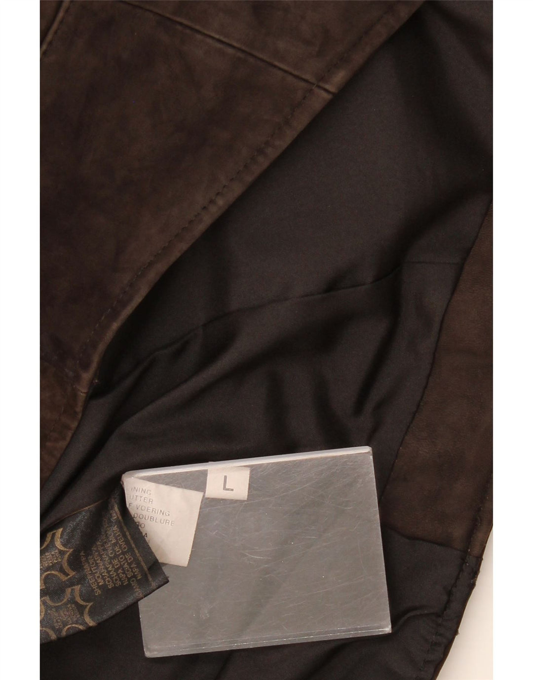 Vintage Mens Suede Waistcoat Large Brown Leather