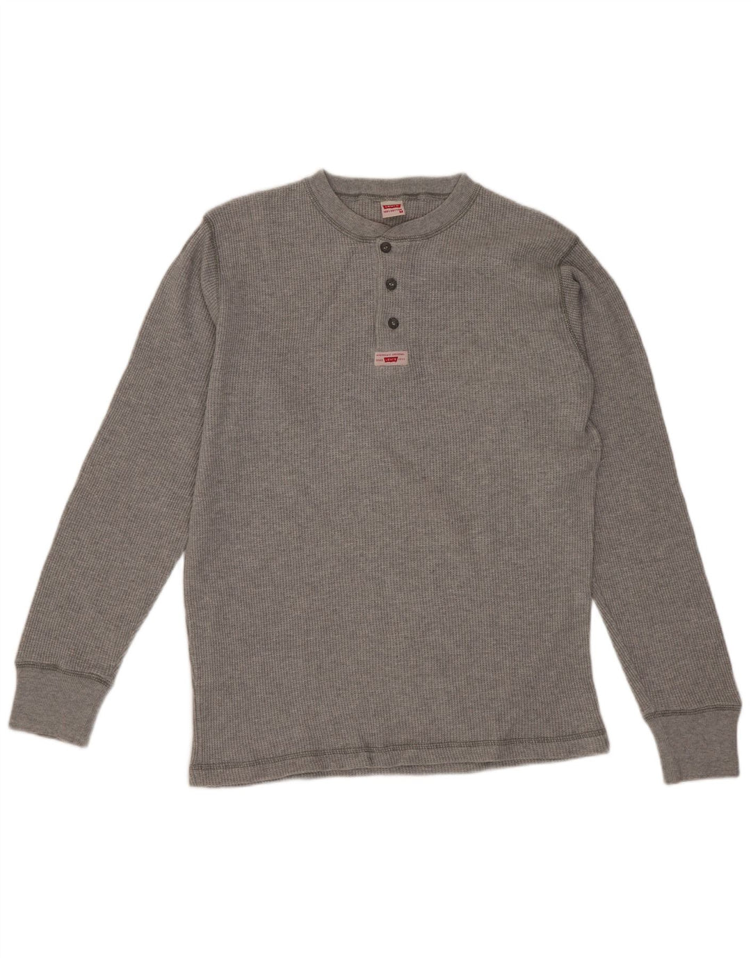 Levi's Mens Top Long Sleeve Medium Grey Cotton