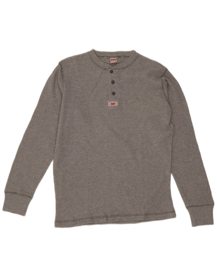 Levi's Mens Top Long Sleeve Medium Grey Cotton