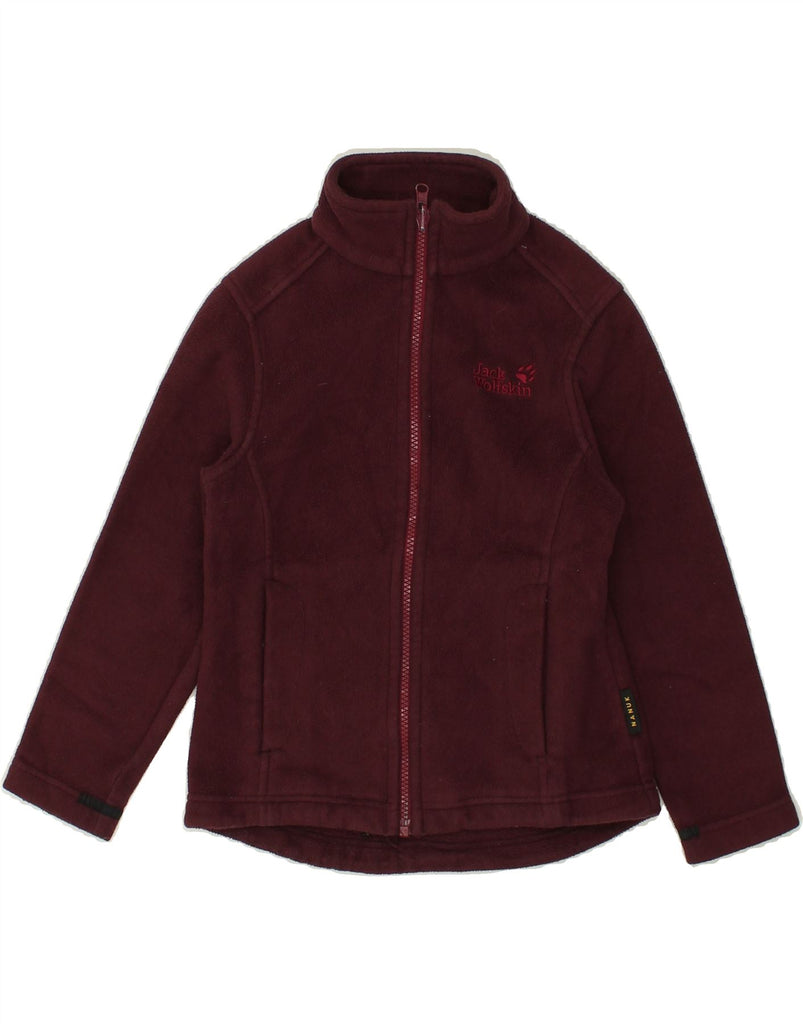 JACK WOLFSKIN Girls Fleece Jacket 7-8 Years Burgundy Polyester | Vintage Jack Wolfskin | Thrift | Second-Hand Jack Wolfskin | Used Clothing | Messina Hembry 