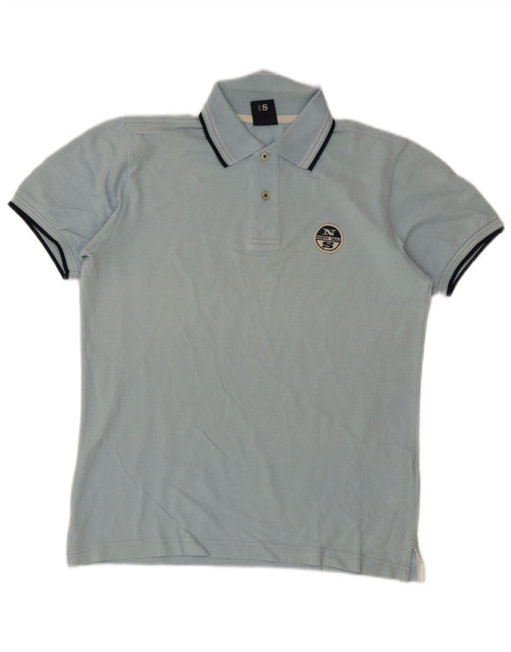 North Sails Mens Polo Shirt Small Blue Cotton