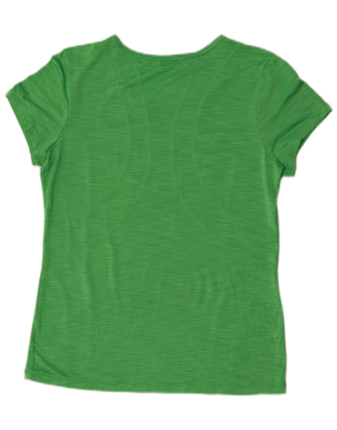 Reebok Womens T-Shirt Top UK 12 Medium Green Flecked Polyester