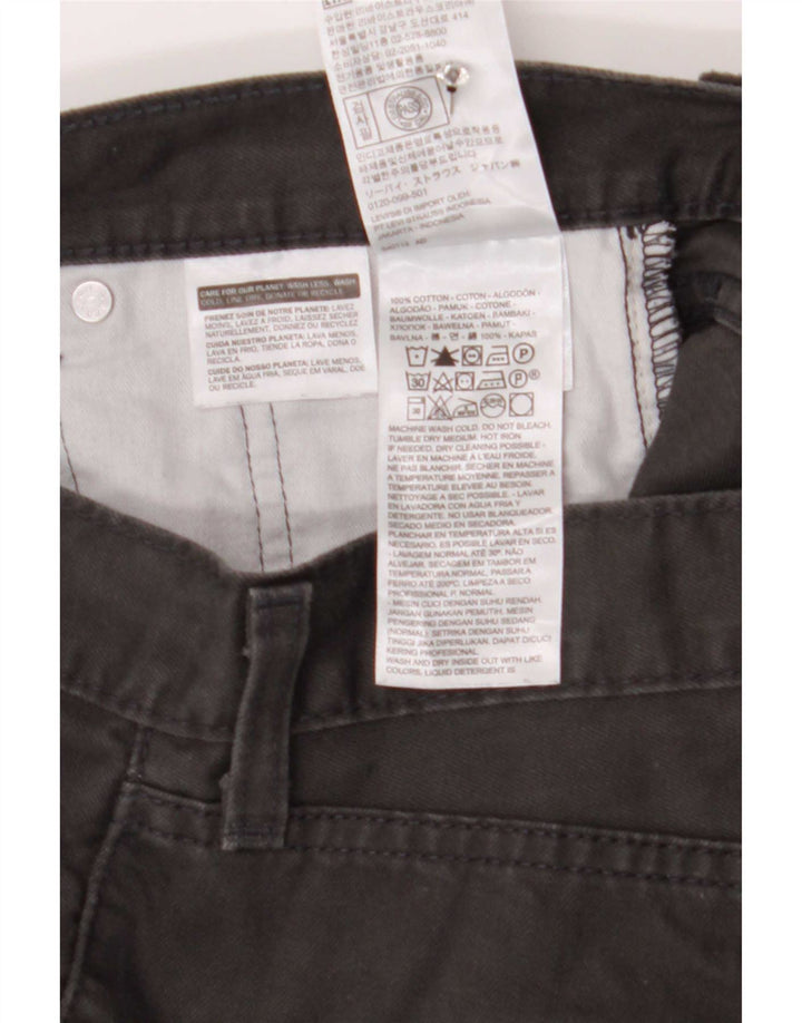Levi's Mens 505 Straight Jeans W30 L30 Grey Cotton