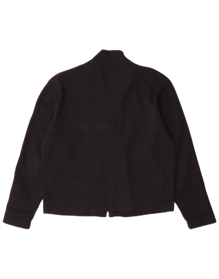 STEFANEL Womens Cardigan Sweater UK 16 Large Black Acrylic