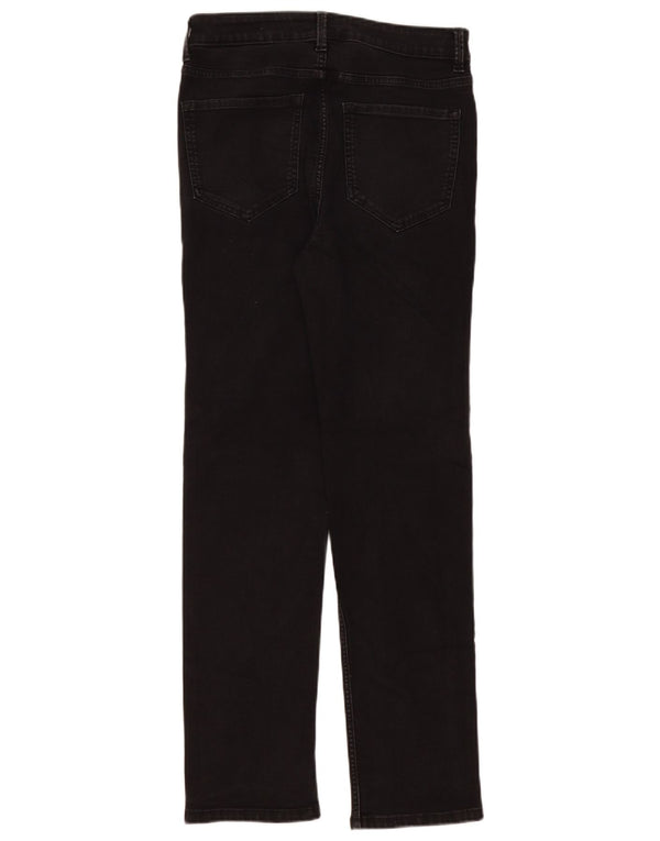Marks & Spencer Womens The Sienna Straight Jeans UK 12 Medium W30 L30 Black