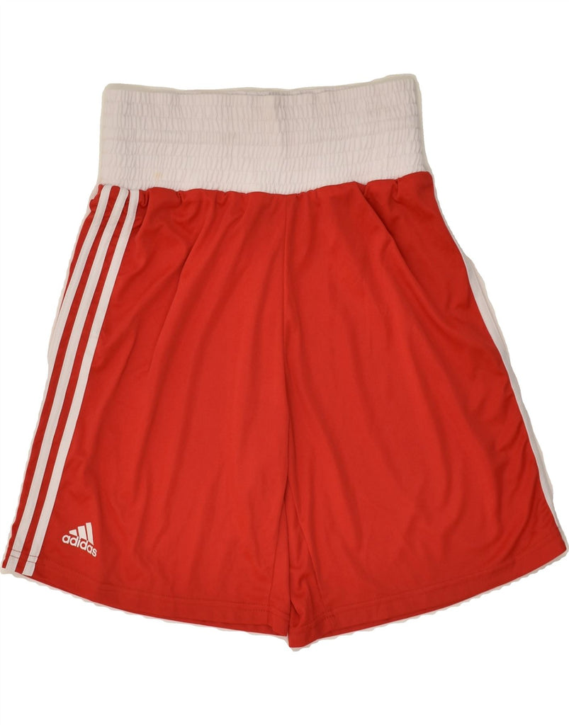 ADIDAS Boys Sport Shorts 7-8 Years Red Polyester Sports | Vintage Adidas | Thrift | Second-Hand Adidas | Used Clothing | Messina Hembry 