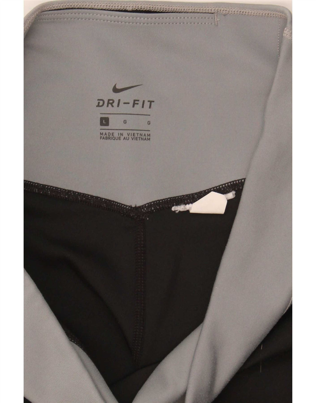 Nike Womens Dri Fit Crop Leggings UK 14 Large Multicoloured Colourblock