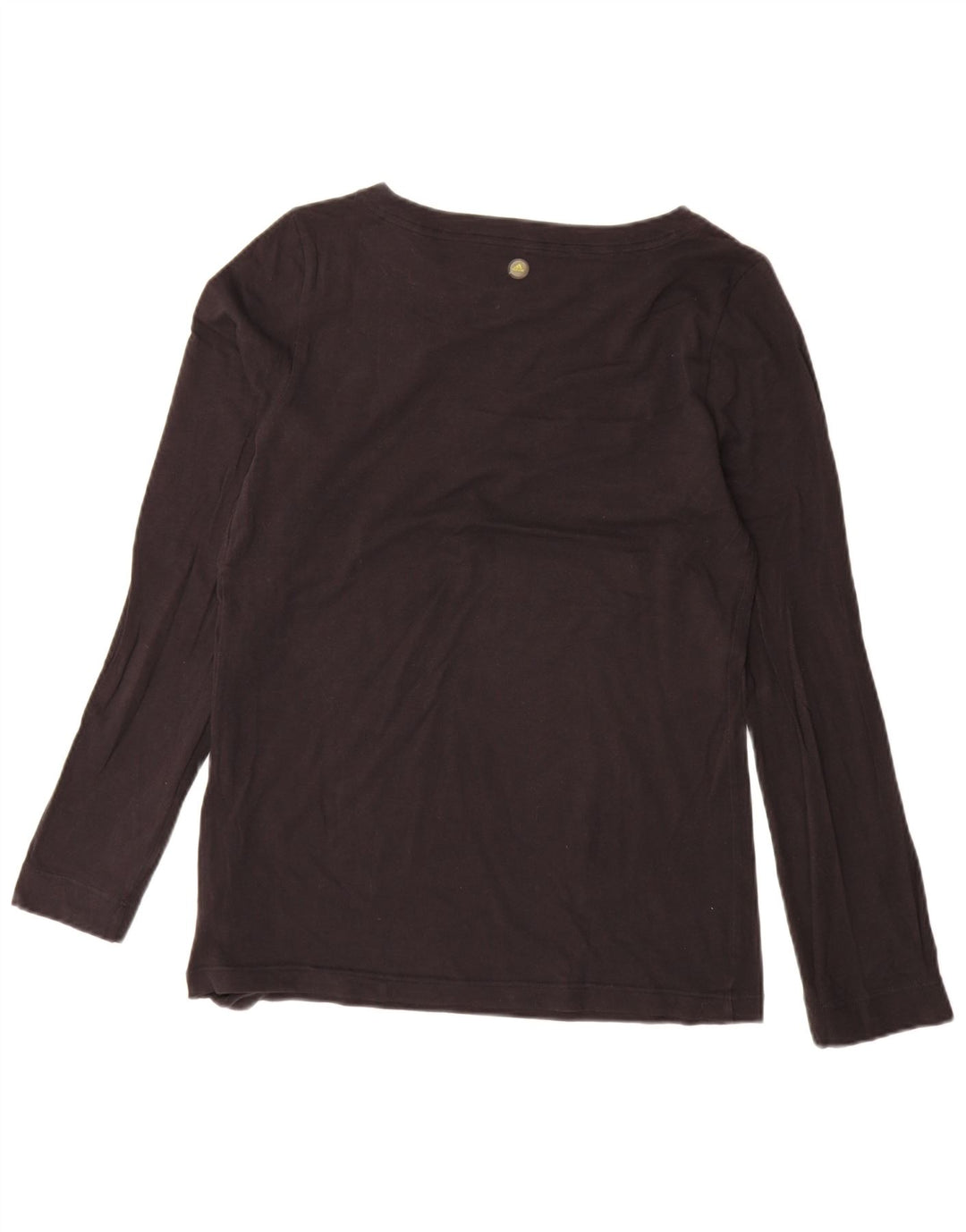 Adidas Womens Top Long Sleeve UK 16 Large Black Cotton
