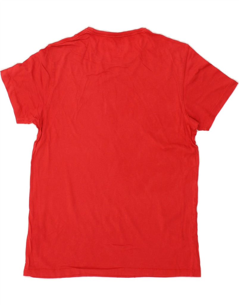 TIMBERLAND Mens Slim Fit T-Shirt Top Medium Red Cotton Vintage Timberland and Second-Hand Timberland from Messina Hembry 