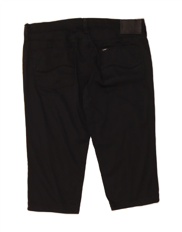 LEE Mens Enka Bermuda Shorts  W32 Medium Black Cotton Vintage Lee and Second-Hand Lee from Messina Hembry 