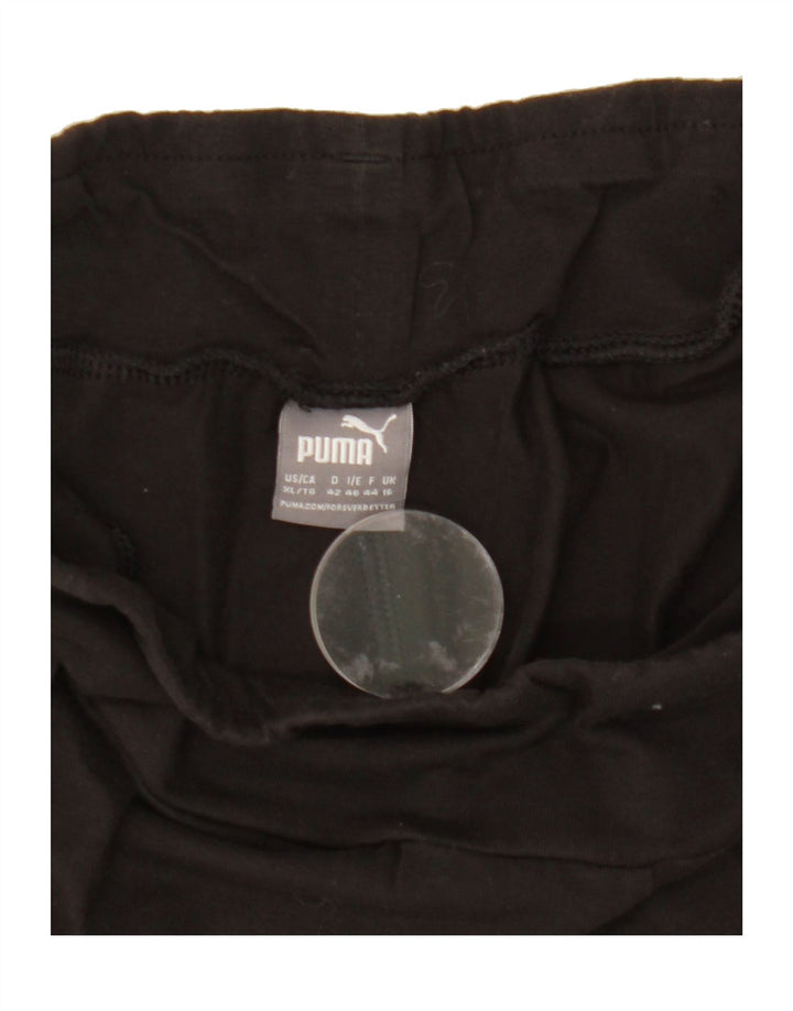 PUMA Womens Graphic Leggings UK 18 XL Black Vintage Puma and Second-Hand Puma from Messina Hembry 
