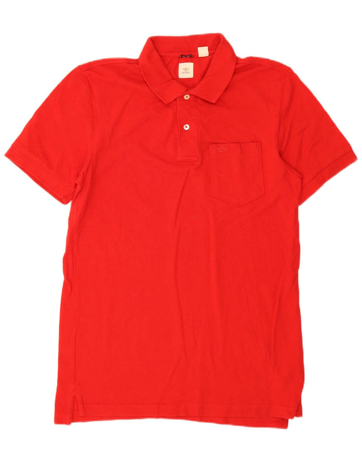 Dockers Mens Polo Shirt Medium Red Cotton