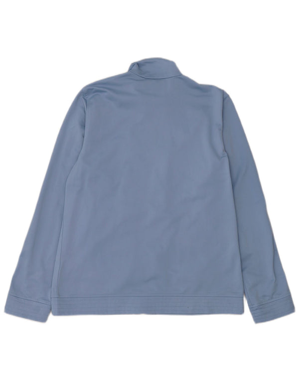 Diadora Womens Tracksuit Top Jacket UK 14 Large Blue Polyester