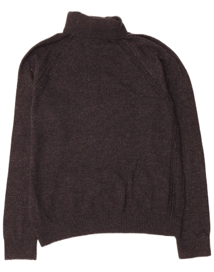 Gap Mens Roll Neck Jumper Sweater XL Grey Cotton