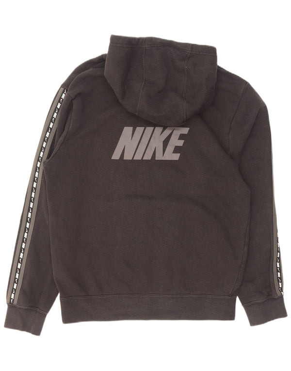 Nike Mens Graphic Hoodie Jumper Small Black Cotton