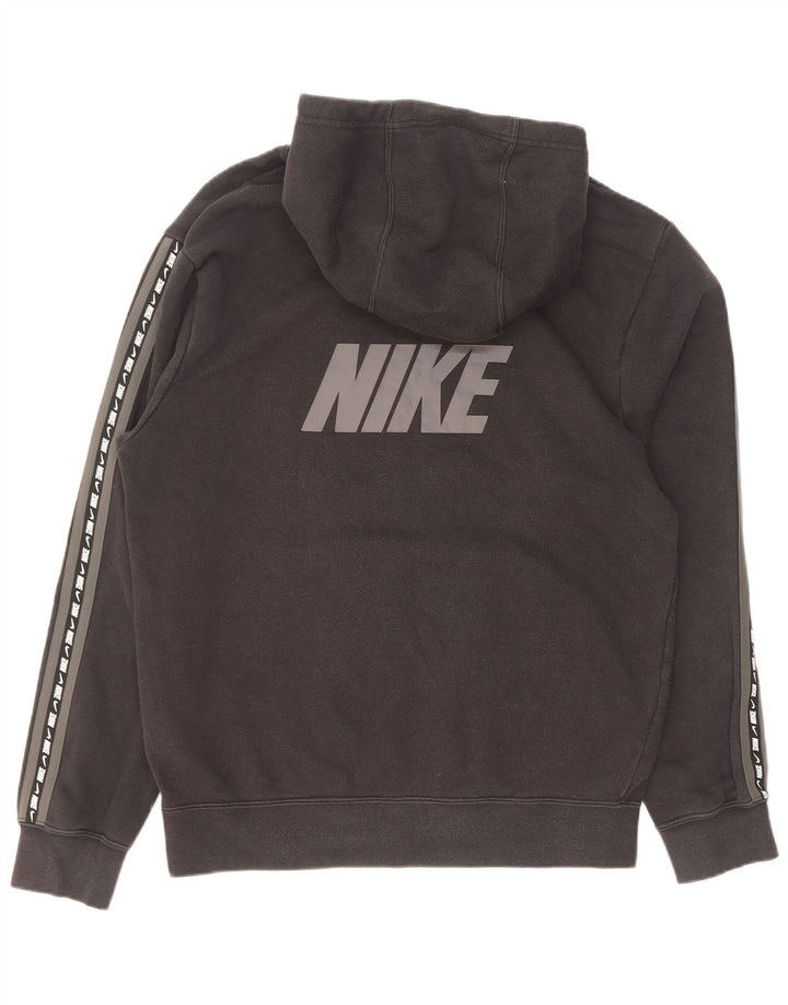Nike Mens Graphic Hoodie Jumper Small Black Cotton