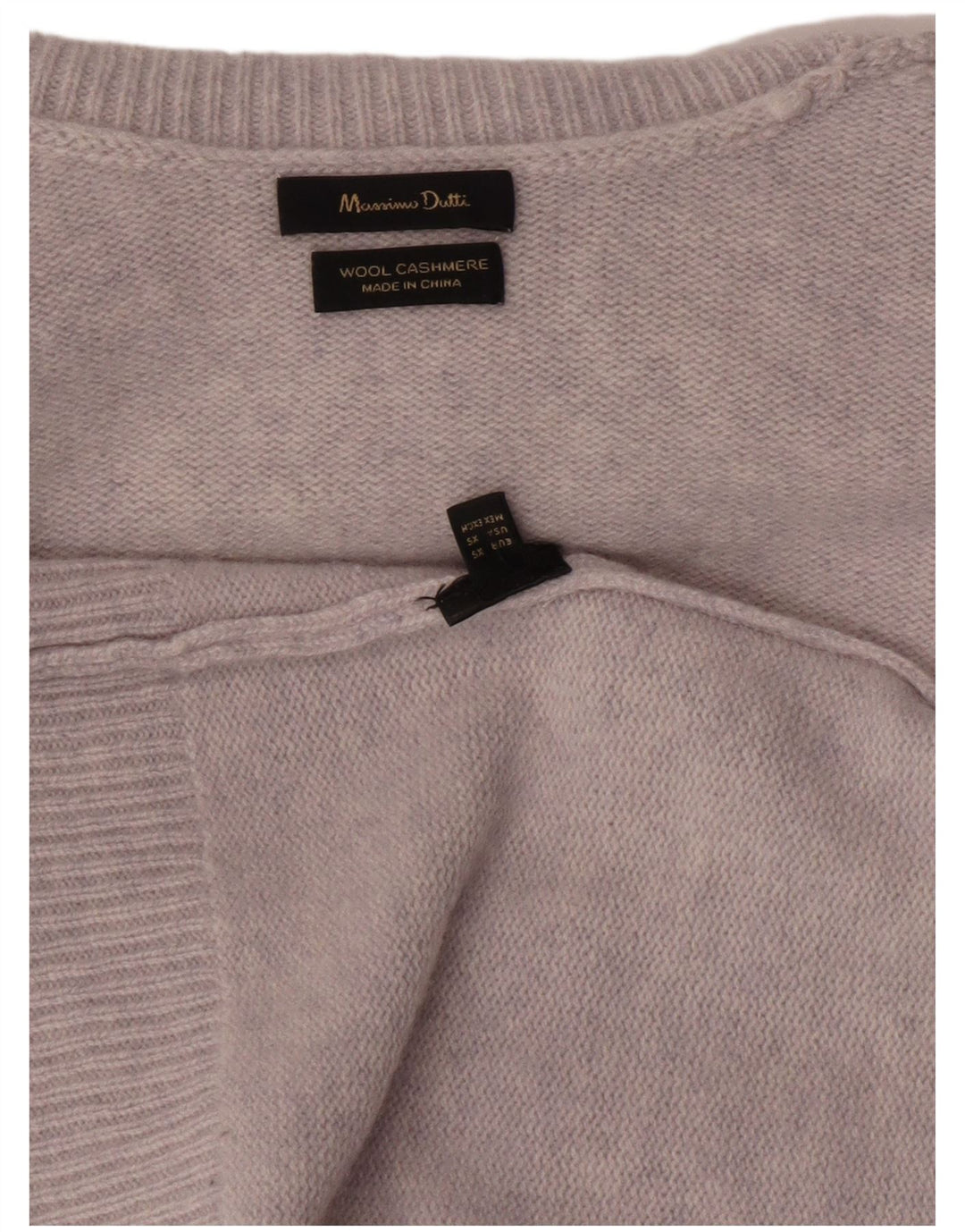 Massimo Dutti Womens Oversized Roll Neck Jumper Sweater UK 6 XS Grey Wool