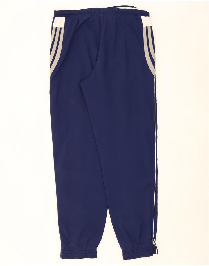 ADIDAS Boys Tracksuit Trousers Joggers 15-16 Years Navy Blue Polyester Vintage Adidas and Second-Hand Adidas from Messina Hembry 