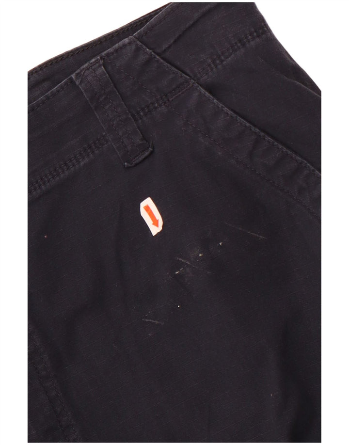 Wrangler Mens Straight Cargo Trousers W38 L32 Navy Blue Cotton