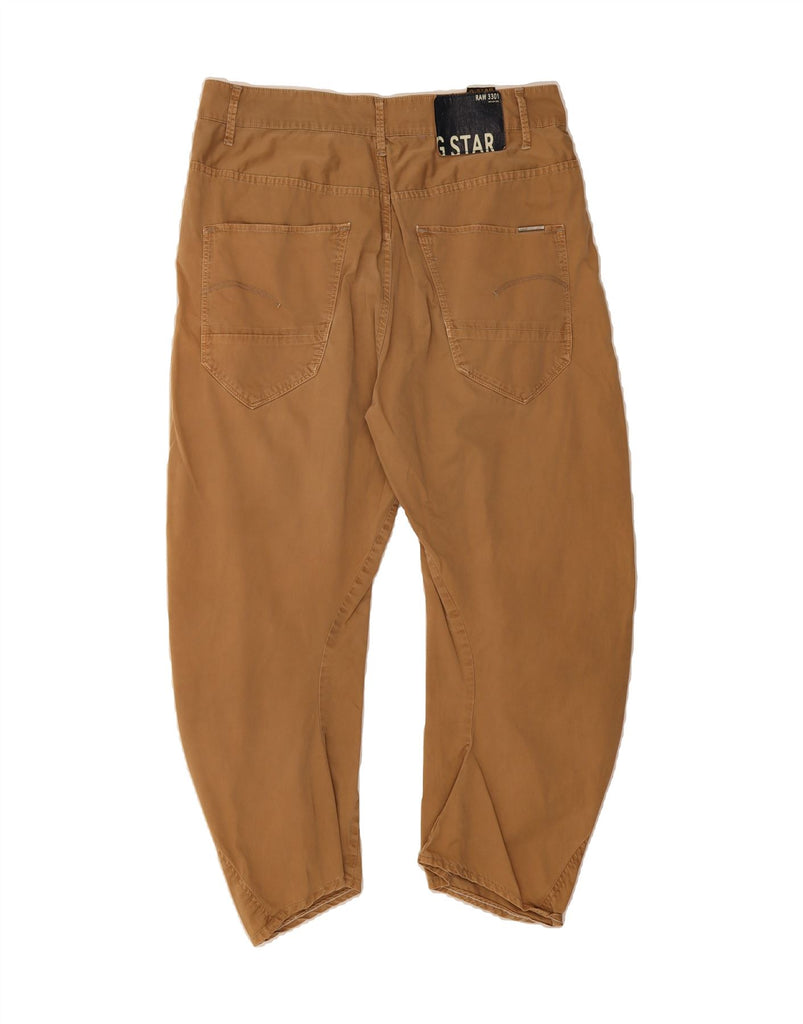 G-STAR Mens Banana Cropped Trousers W29 L24 Brown Cotton Vintage G-Star and Second-Hand G-Star from Messina Hembry 