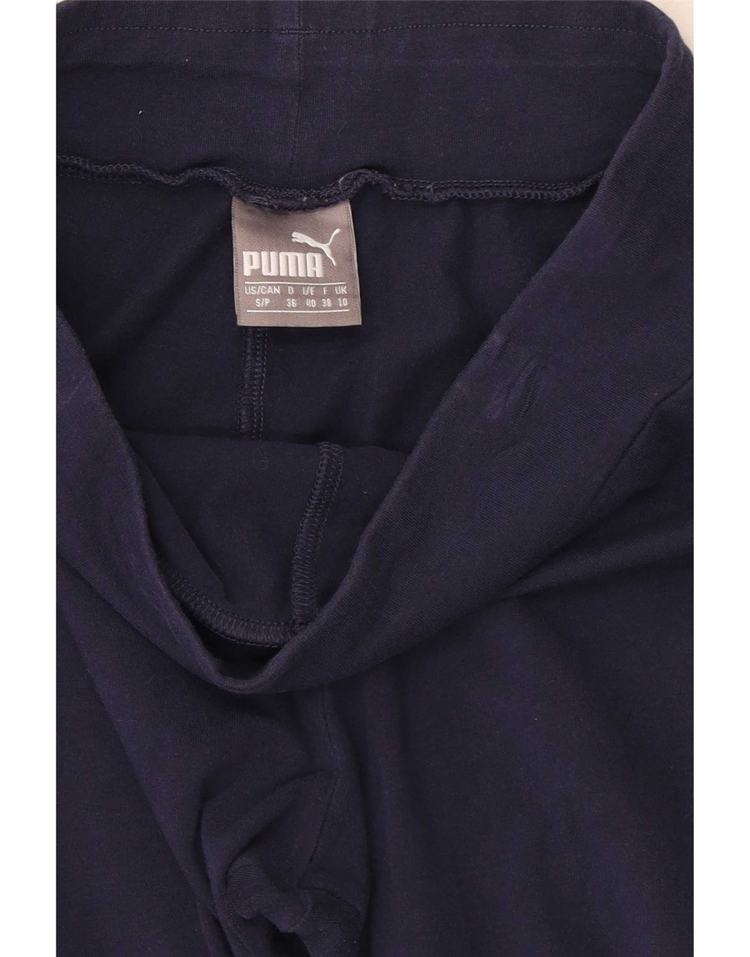 Puma Womens Graphic Leggings UK 10 Small Navy Blue