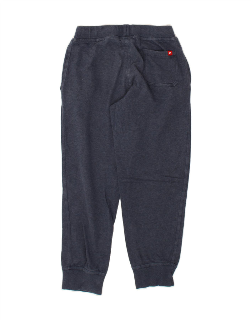 NIKE Boys Tracksuit Trousers Joggers 10-11 Years Navy Blue Cotton | Vintage Nike | Thrift | Second-Hand Nike | Used Clothing | Messina Hembry 