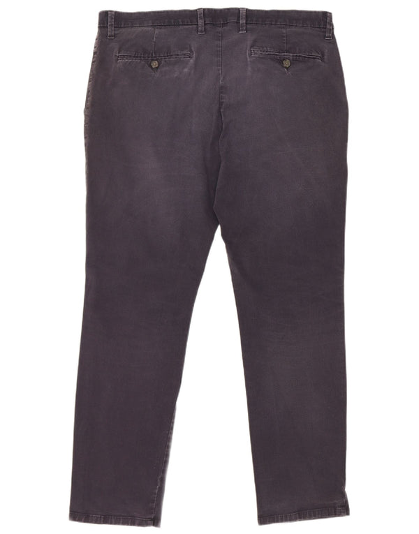 Marks & Spencer Mens Slim Chino Trousers W38 L31 Navy Blue Cotton