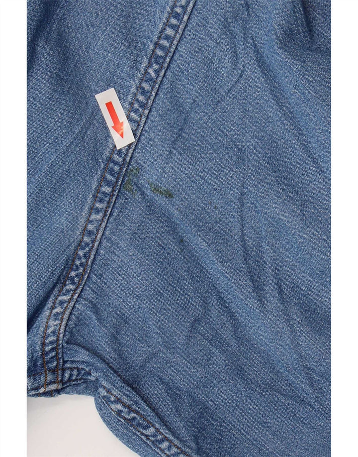 Carrera Mens Denim Shirt 2XL Blue Cotton