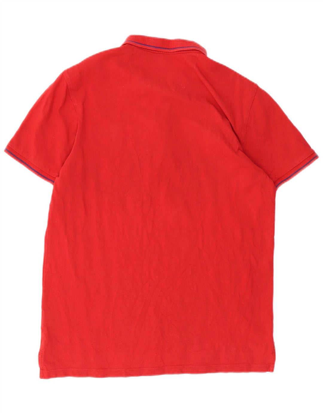 LEE Mens Polo Shirt Large Red Cotton