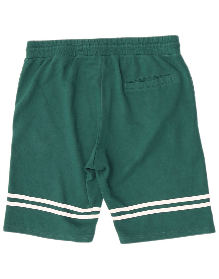 Kappa Mens Sport Shorts Large Green Striped Polyester