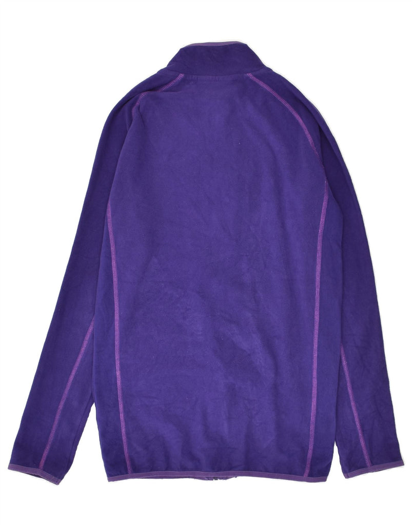 MOUNTAIN WAREHOUSE Girls Fleece Jacket 12-13 Years Navy Blue Polyester | Vintage Mountain Warehouse | Thrift | Second-Hand Mountain Warehouse | Used Clothing | Messina Hembry 
