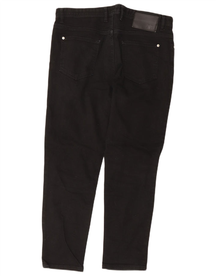 Zara Mens Slim Jeans EU 44 Large W34 L27 Black Cotton