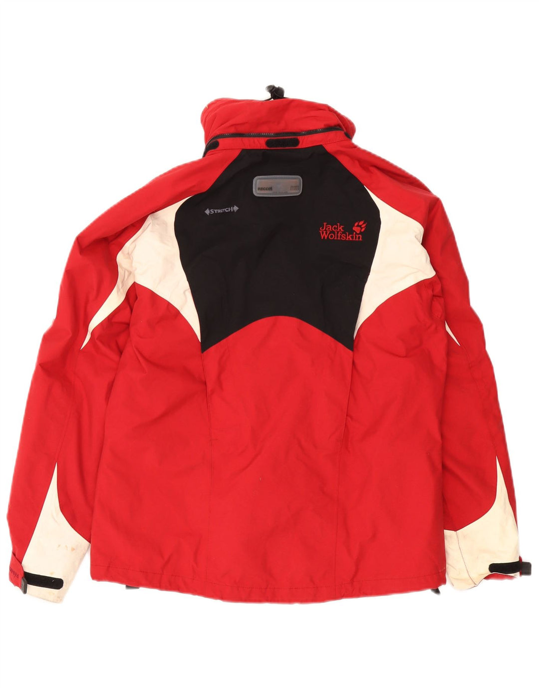 Jack Wolfskin Womens Windbreaker Jacket UK 10 Small Red Colourblock
