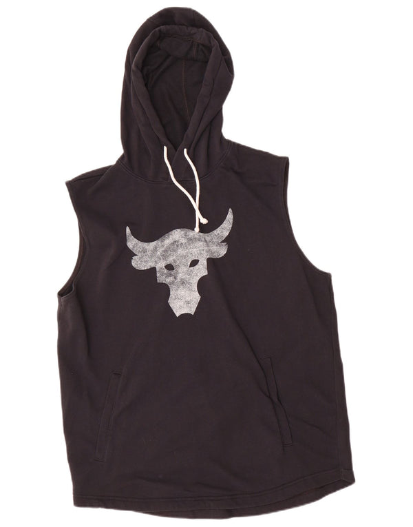 Under Armour Mens Graphic Hoodie Jumper Large Black