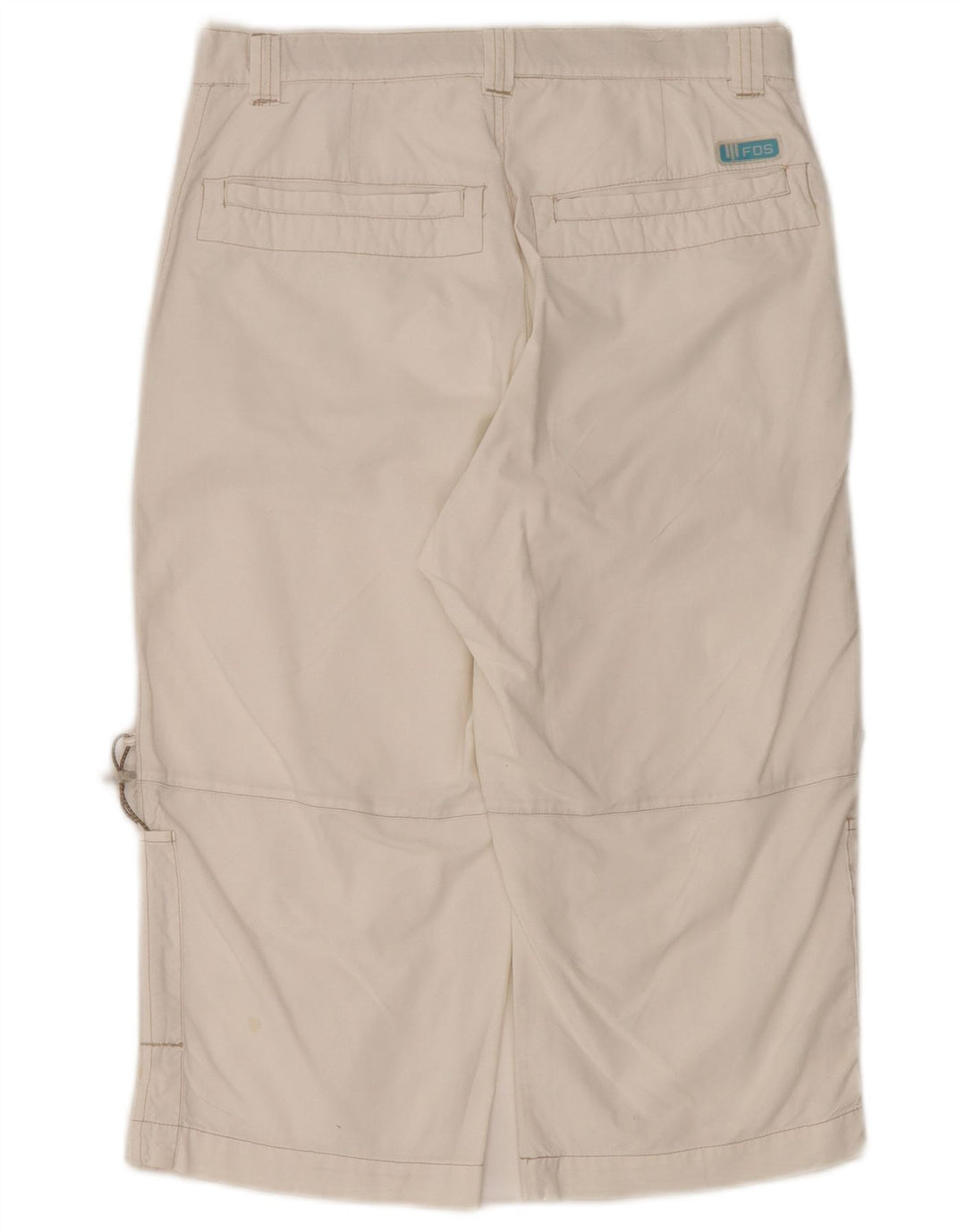 Fordocks Womens Cargo Bermuda Shorts IT 44 Medium W30 Off White Cotton
