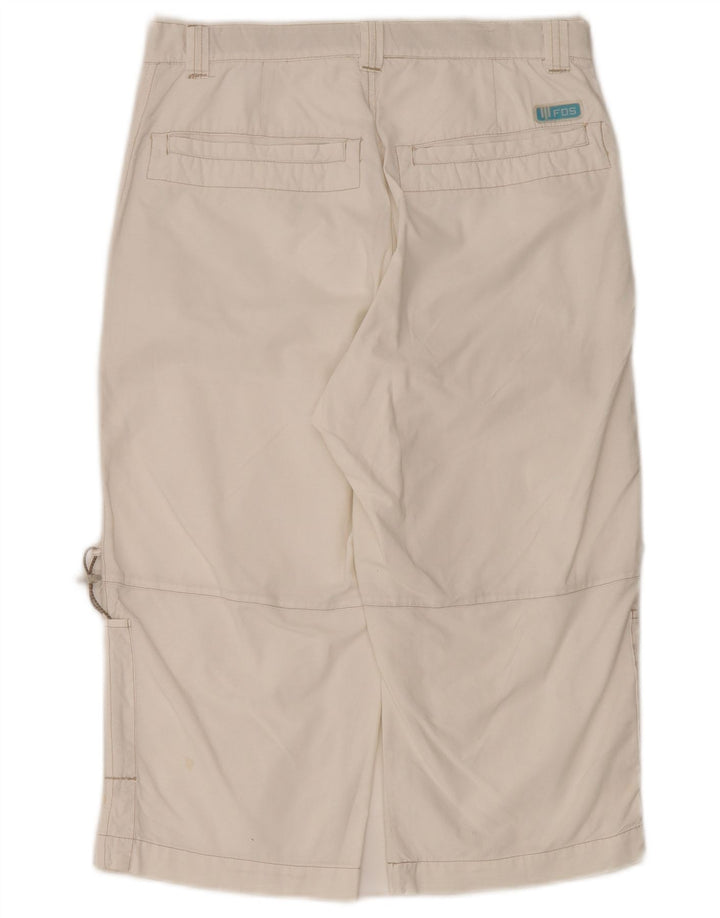 Fordocks Womens Cargo Bermuda Shorts IT 44 Medium W30 Off White Cotton