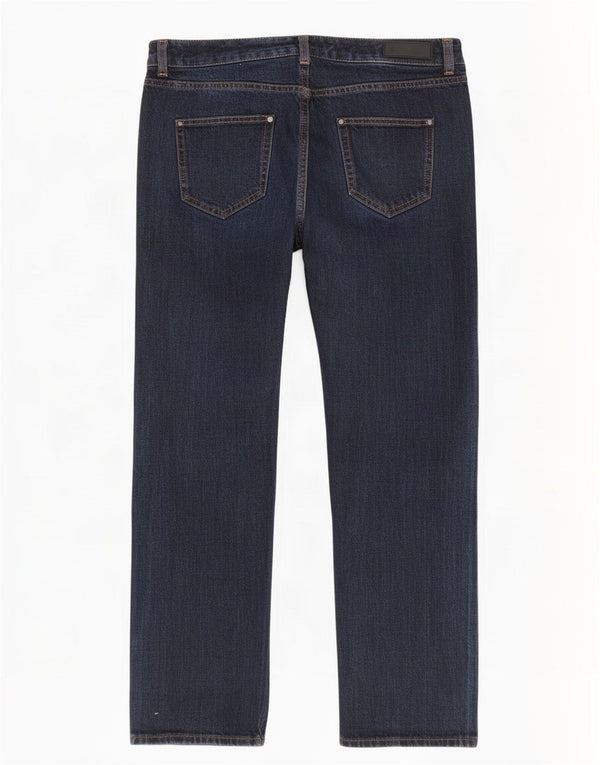 Marks & Spencer Womens Straight Jeans UK 14 Large W32 L29 Navy Blue