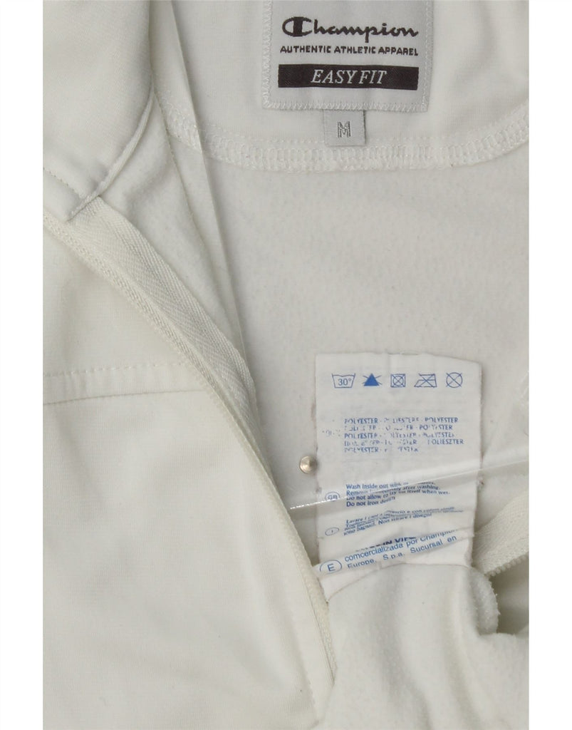 CHAMPION Womens Tracksuit Top Jacket UK 14 Medium White Polyester Vintage Champion and Second-Hand Champion from Messina Hembry 