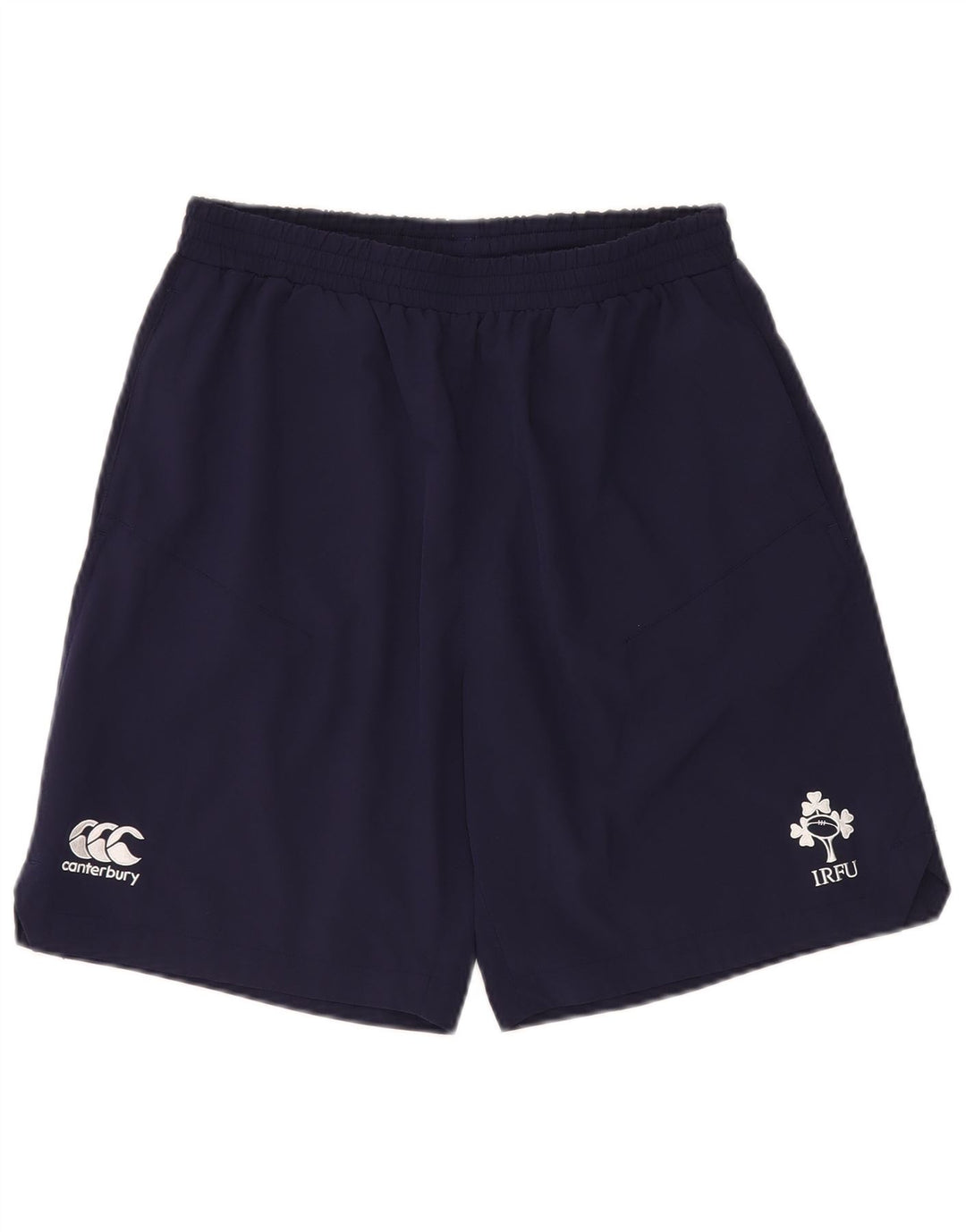 Canterbury Mens Ireland Graphic Sport Shorts Medium Navy Blue Polyester