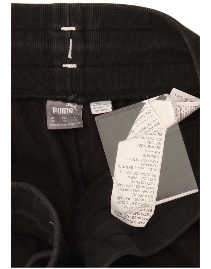 Puma Womens Graphic Tracksuit Trousers Joggers XL Black Polyester Halloween