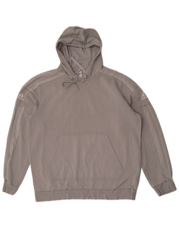 Adidas Mens Primegreen Hoodie Jumper XL Grey Cotton